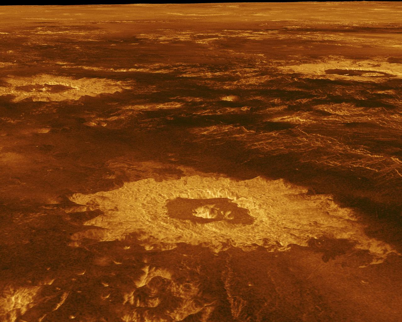 Maxwell Montes. Magellan radar reconstruction, NASA / JPL.